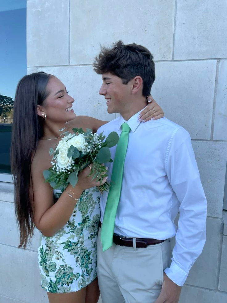 Short Green Bodycon Homecoming Dress, Cute Party Dress WLD0180