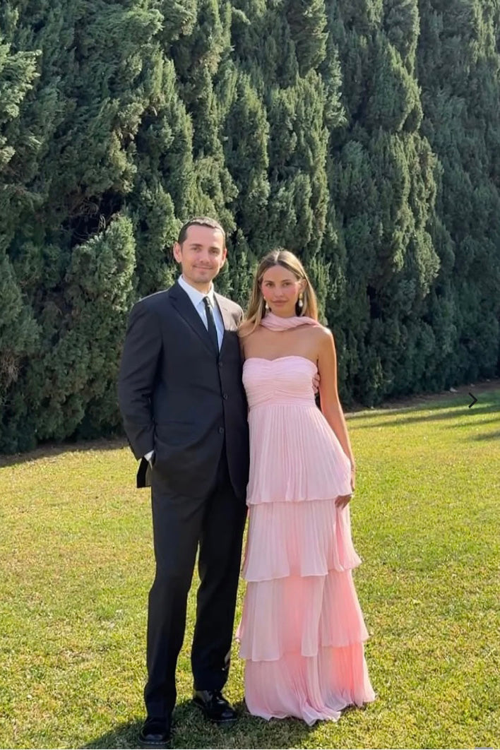 Chic A Line Sweetheart Pink Long Prom Dress with Ruffles, Evening Gowns WLD0430