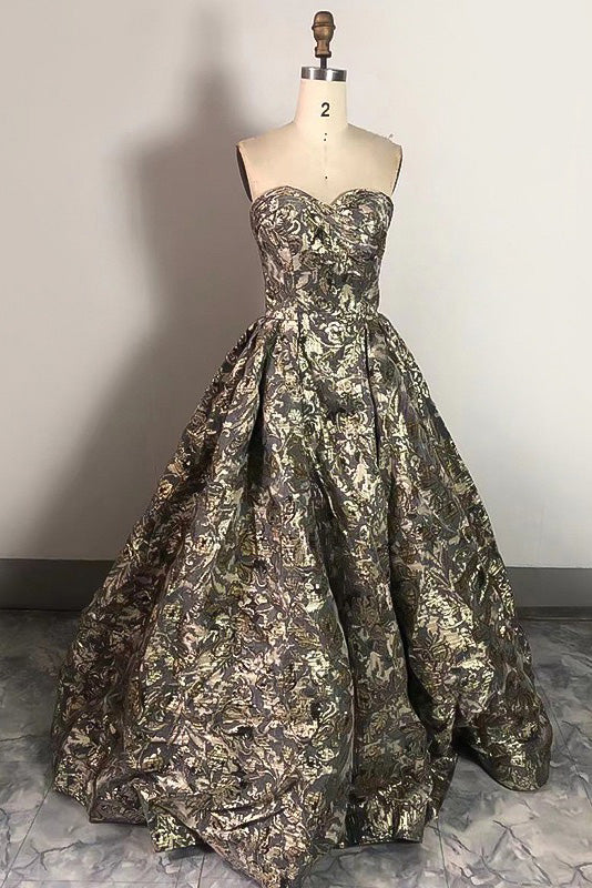 Simple Sweetheart Long Prom Gown, A Line Evening Dress CHP0272
