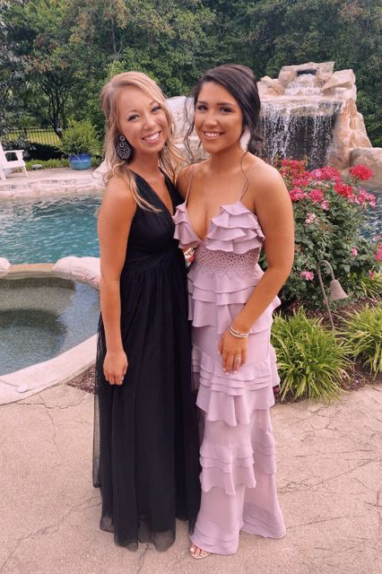 Gorgeous Spaghetti Straps Elastic Satin Floor Length Prom Dress With Layers ,Formal Gown WLD0225