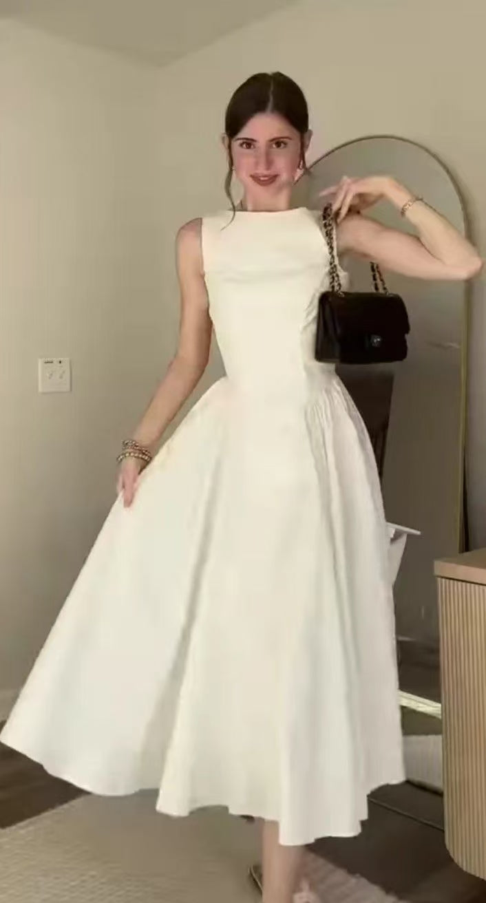 Simple A Line Sleeveless Prom Dress Evening Party Gowns CHP0418