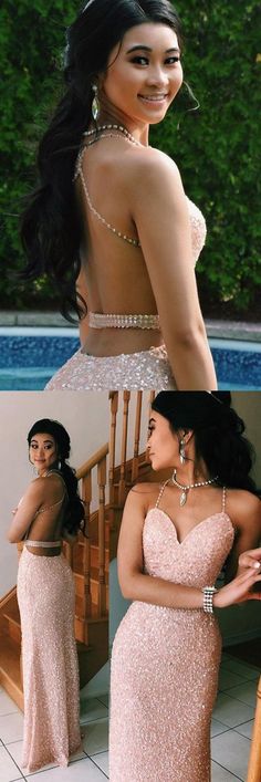 2022 Sweetheart Mermaid Spaghetti Straps Sequin Long Prom Dress,Formal Gown WLD0181