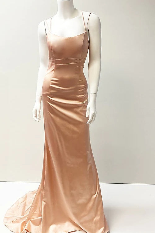 Elegant Sheath Spaghetti Straps Prom Dress,Beauty  Evening Gown WLD0186