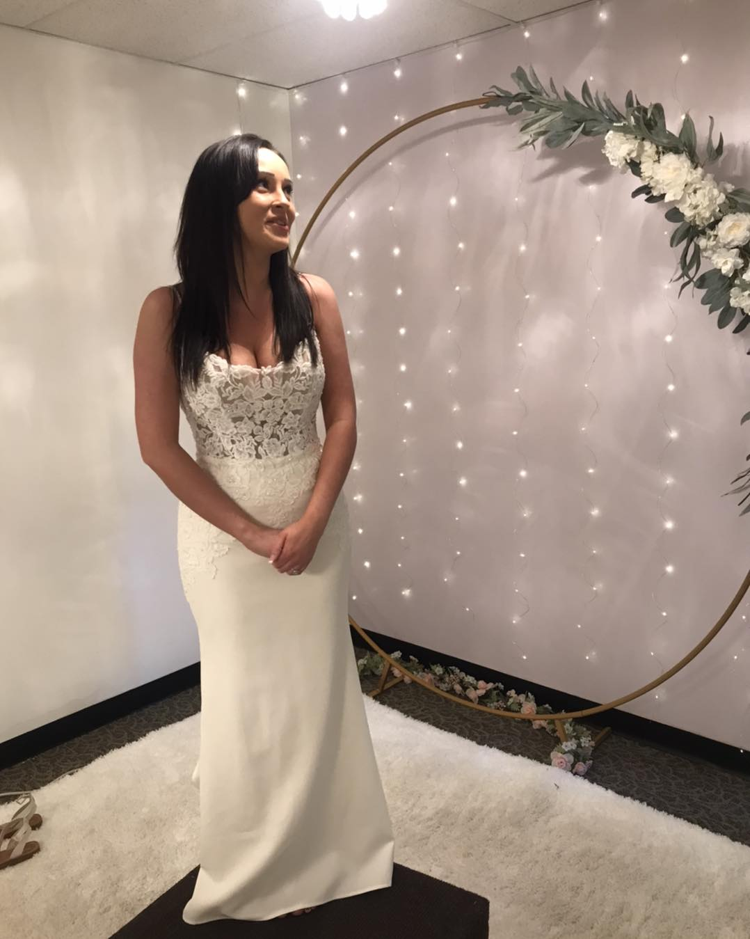 Stunning Spaghetti Straps Mermaid Lace Boho Bride Dress, Wedding Gown WLD0191
